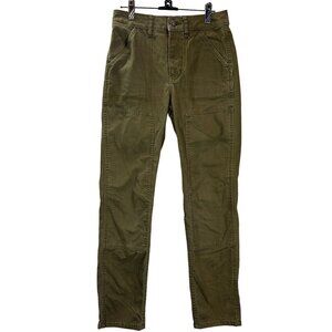 REI Co-op Womens Pants 2 Green Trailsmith Double Knee Canvas Hiking Outdoor GORP